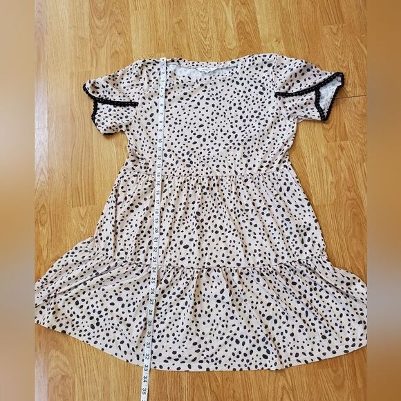 Amaryllis Tiered Tulip-Sleeve Shift Dress Sz Med - Picture 9 of 14